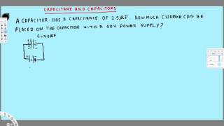 Capacitance and Dielectrics - Physics - Capacitance and Capacitors Example 1