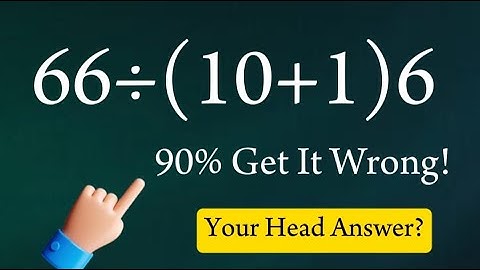 Waarom is je hoofdantwoord niet correct? Deze virale wiskundevraag misleidde bijna 90% van de men...