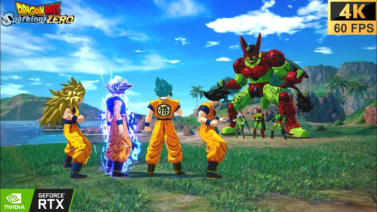 Goku Form's VS Cell Form's, Unique & Intense Clash, Dragon Ball Sparking Zero, 4K 60FPS.