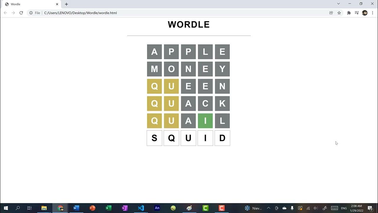 💻 #18 Build a Wordle clone with JavaScript 🟩 - by Devan