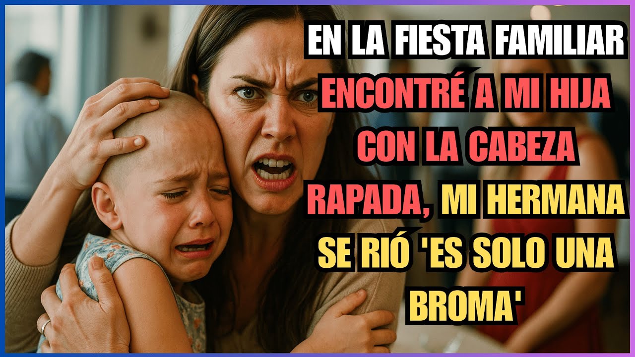 En la fiesta familiar encontré a MI HIJA con la cabeza RAPADA, mi hermana se rió 'es solo una broma'