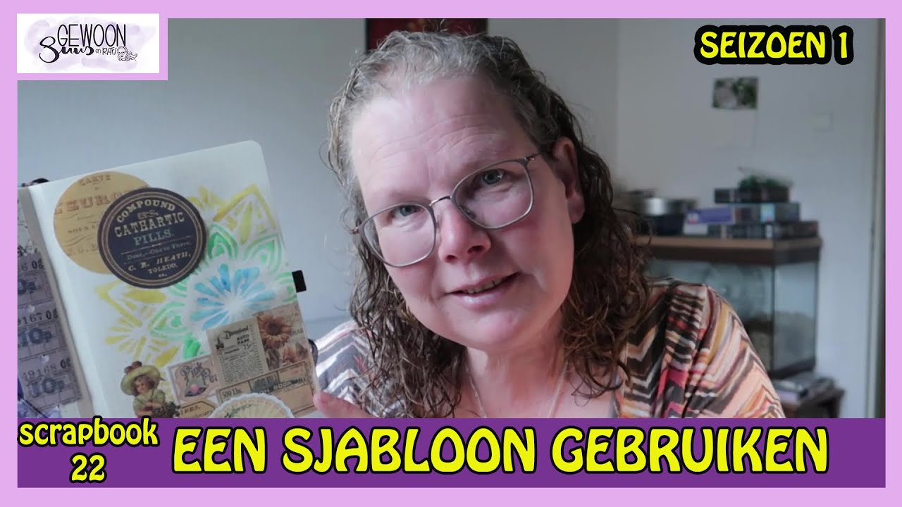 WERKEN MET EEN SJABLOON | scrapbook 22