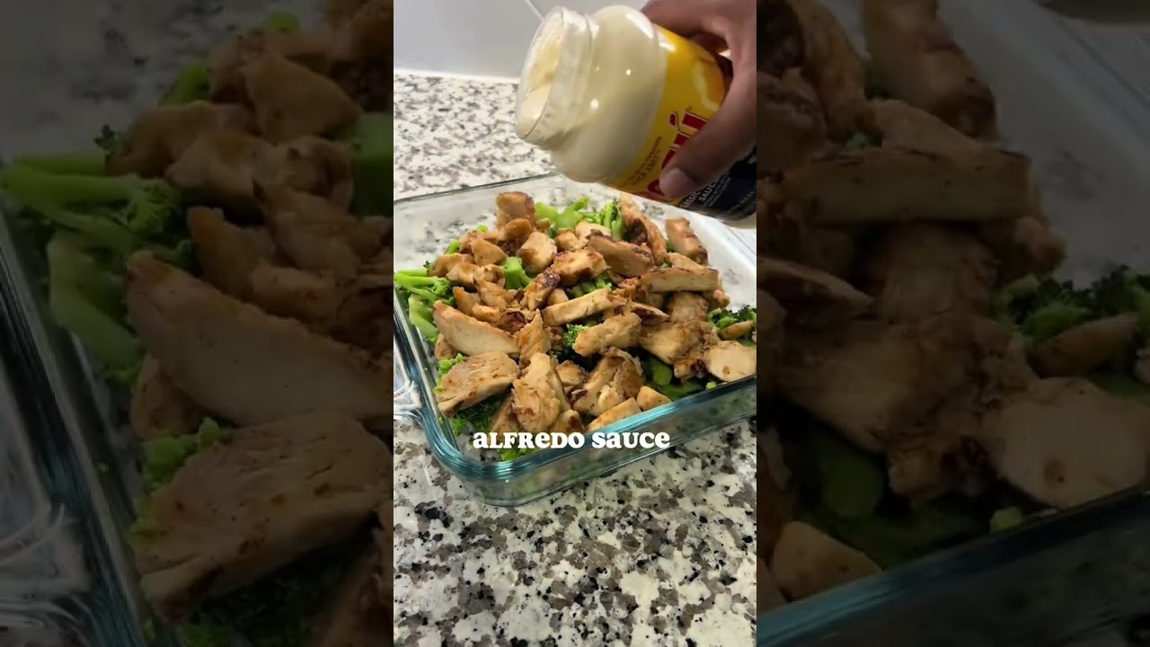 Low Carb 4 ingredient Chicken Alfredo Bake🤤 #keto #ketodiet #easyrecipes #weightloss