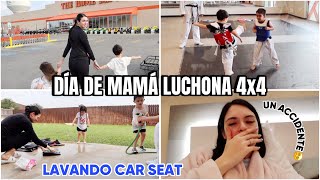 DÍA DE MAMÁ LUCHONA 4x4 | LAVANDO LOS CAR SEATS 🤍