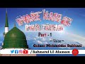 Pyare nabi ki pyari zindagi  part 1  maulana gulam mohiuddin subhani  rahmatul lil alameen