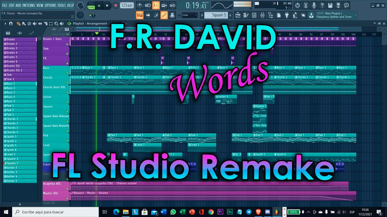 F.R. David - Words (remake instrumental)