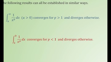 Unit 9 - 8.4 Improper Integrals Comparison Tests (2016-2017)