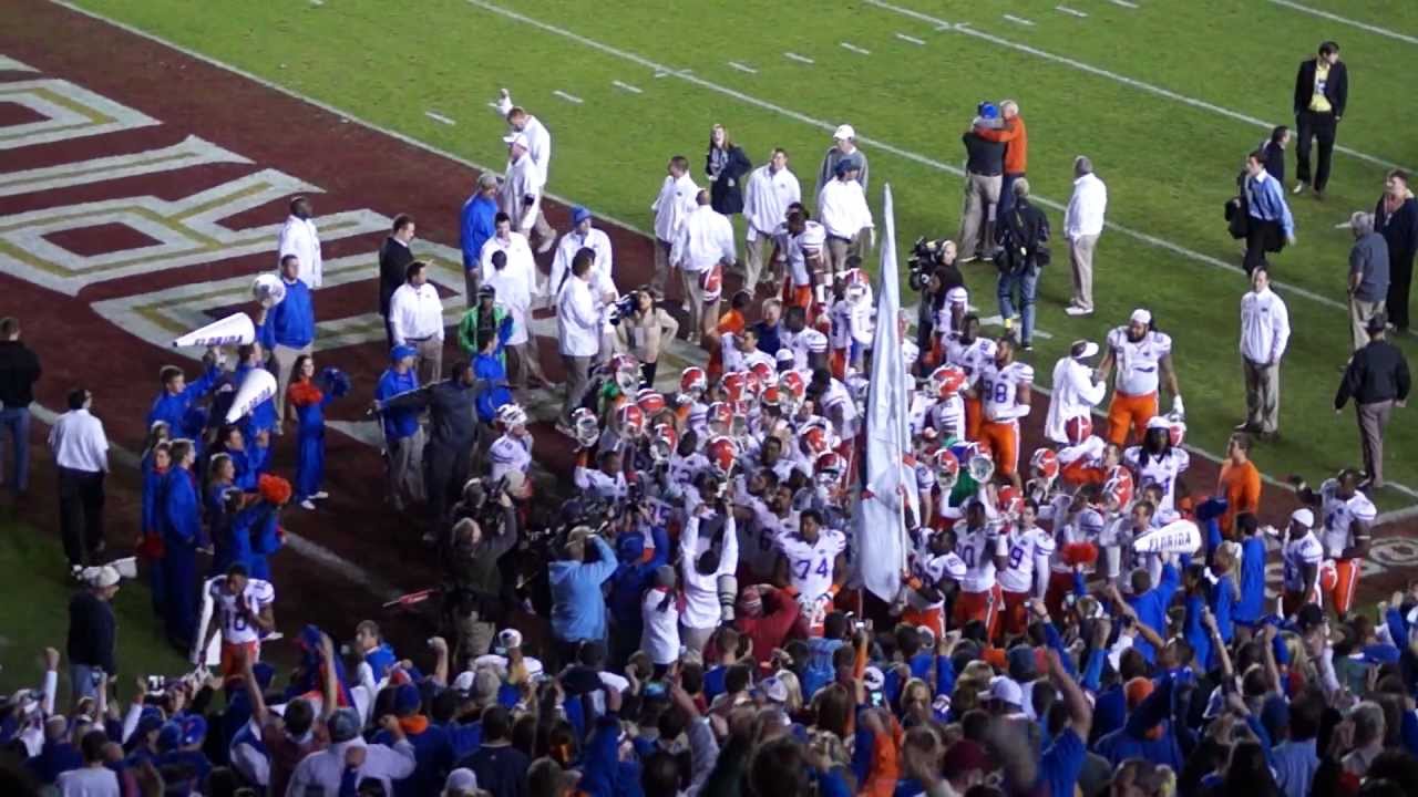 UF FSU Postgame Celebration YouTube