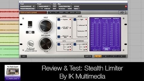 Review & Test Of Stealth Limiter by IK Multimedia