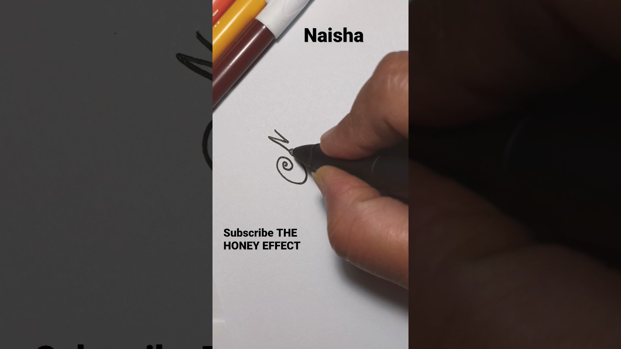 Naisha name style sign 