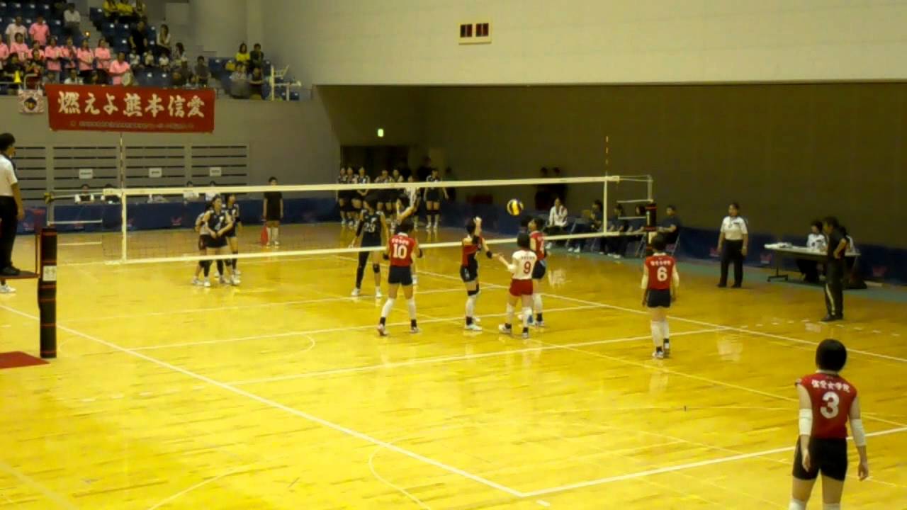 バレー皇后杯九州R 福大x熊本信愛 1/2