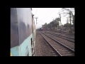 Alco Power: A Triumvirate of Alco Hauled Express cross the Shantiniketan Express at high speed