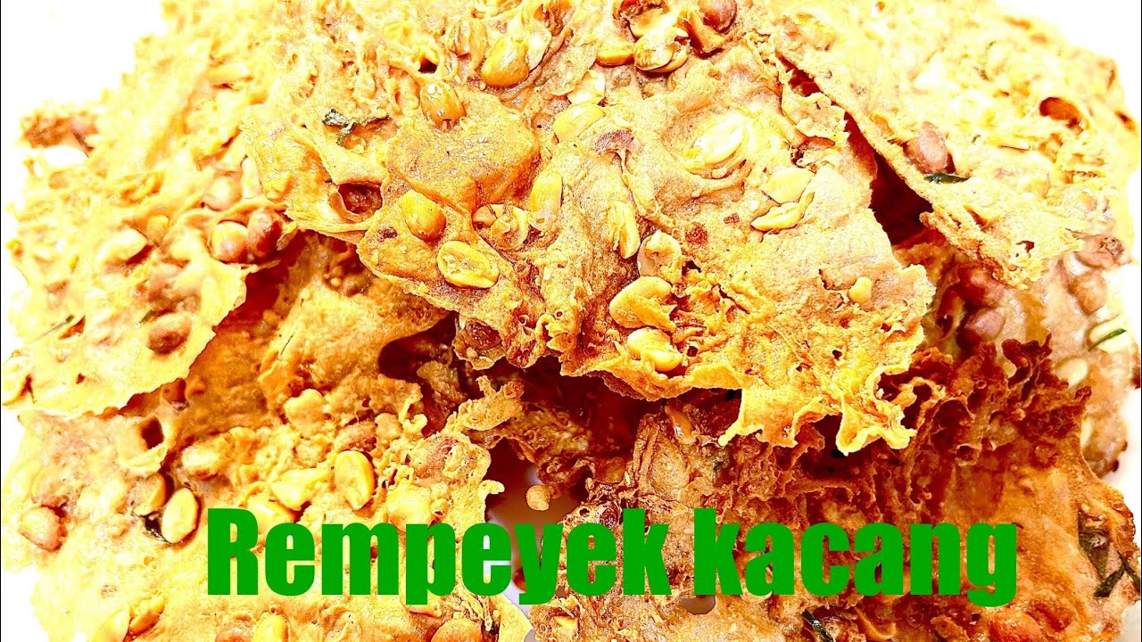 Indonesian peanut crackers (rempeyek kacang) 🥜