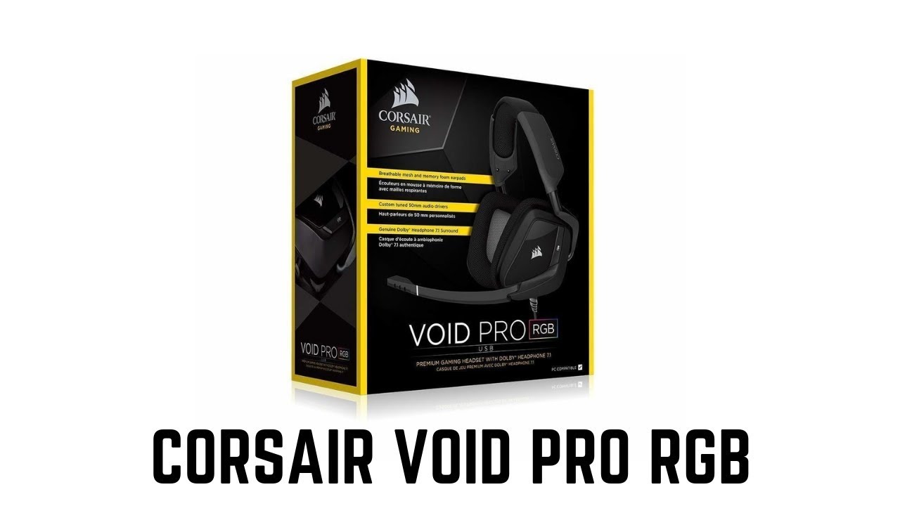 Corsair Void Pro RGB Headset Review - YouTube