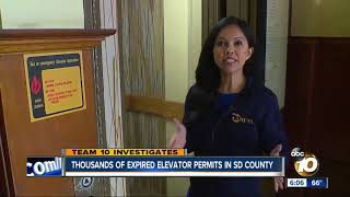 Thousands of expired elevator permits in San Diego County