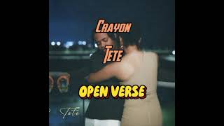 Crayon  Tete beat  Hook open Verse Instrumental