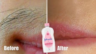 How to use Baby oil to permanently get rid of unwanted hair on the face and body.
