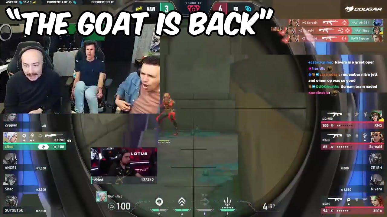 Sideshow Vct Sideshow Reacts To KC ScreaM, Destroying Navi In VCT EMEA - YouTube