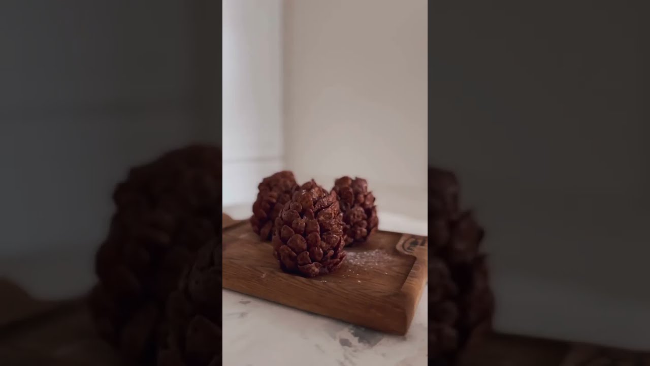 НОВОГОДНИЕ ЭСКИМО В ФОРМЕ ШИШЕЧЕК✨Рецепт от @ _sweetslife