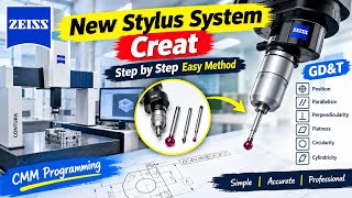  New Stylus System Creation Step by Step Easy Method | CMM Programming Tutorial.