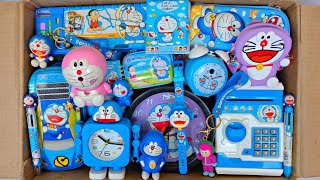 Unboxing Doraemon StationeryCollection - Doraemon Pencil Case, Scale, Watch, Rolling Crayon, Pens