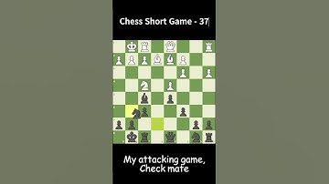 Chess short Game 37 | Opponent could not win | Draw Game #chesstips#chessgame #short #chess #shorts
