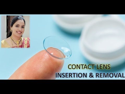 Contact lens Insertion and Removal (कॉन्टॅक्ट लेन्स कसे लावावेत?)