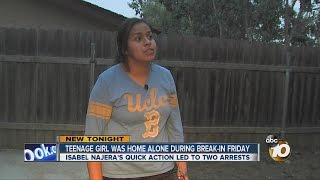 Teenager's quick action leads to arrests in home break-in