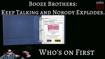 Booze Brothers!  Keep Talking: Who