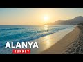 Alanya | Antalya Turkey 🇹🇷 | Relaxing 4K Walking Tour – Beach &amp; City Walk 