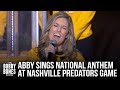 Phone Screener Abby Sings National Anthem at Nashville Predators Game