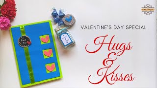 Hug & Kiss Day Gift Idea | Valentine's Mason jar | Kisses Jar | Greeting Card DIY | 7Days 7Gifts DIY