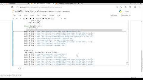malicious URL classification project
