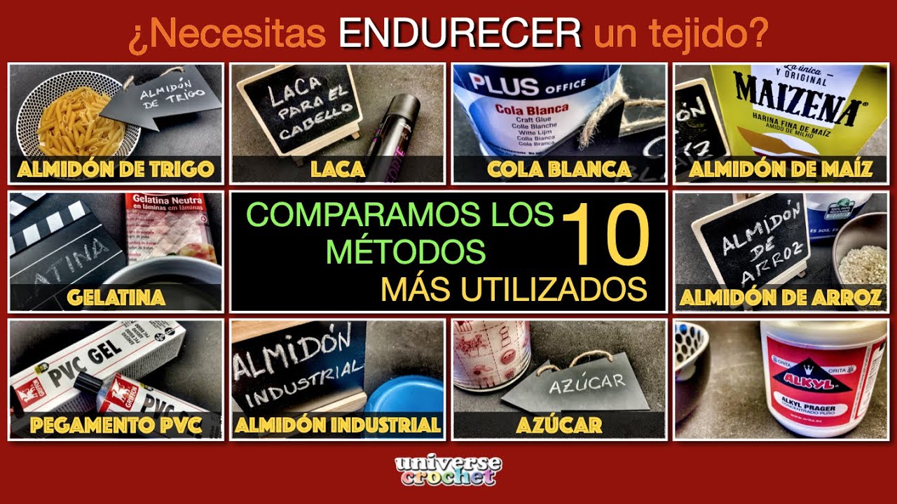 ¿Necesitas ENDURECER un tejido? Comparamos los 10 MÉTODOS MÁS UTILIZADOS