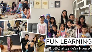 FUN LEARNING and BBQ with Zara at ZaKeSa House !!! Seru Banyak Tawa | Workshop CROCHET