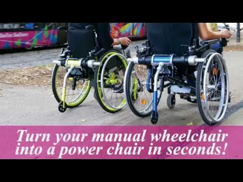 Turn your manual wheelchair into a powerchair in seconds with Light