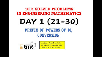 1001 SOLVED PROBLEMS IN ENGINEERING MATHEMATICS | Day 1 (21-30)