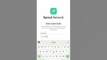 sprout network invite code