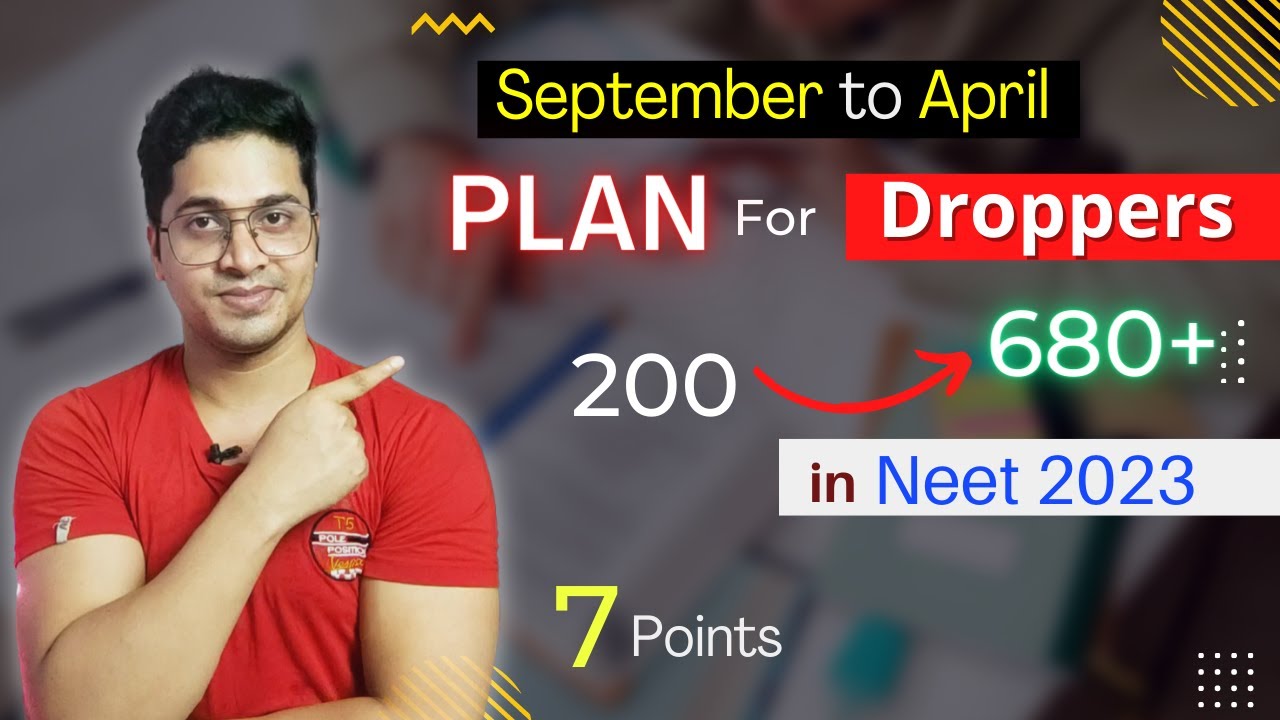 How DROPPERS can Score 680+ in NEET 2023 | Droppers Strategy for Neet ...