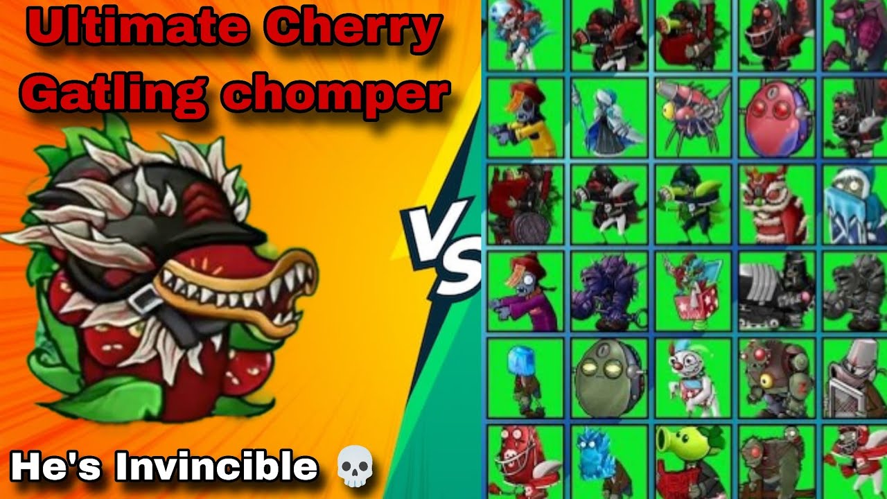 PvZ Fusion 3.1 Challenge! Ultimate Cherry Gatling Chomper vs all ...