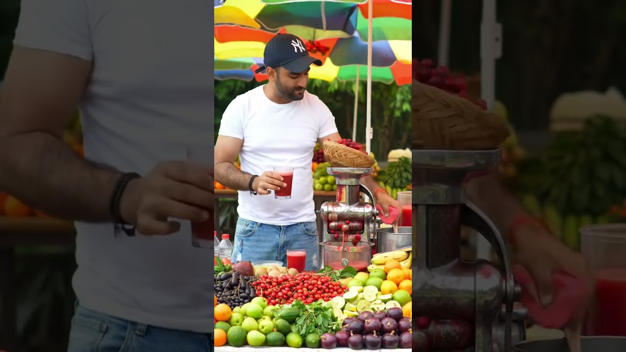 "American Guy Makes Falsa Juice Like a Desi Pro! 🇺🇸😂 