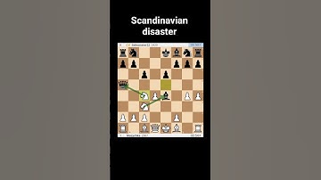 Scandinavian defence | Opening catastrophe⚠️ #chess #шахи #chessopenings