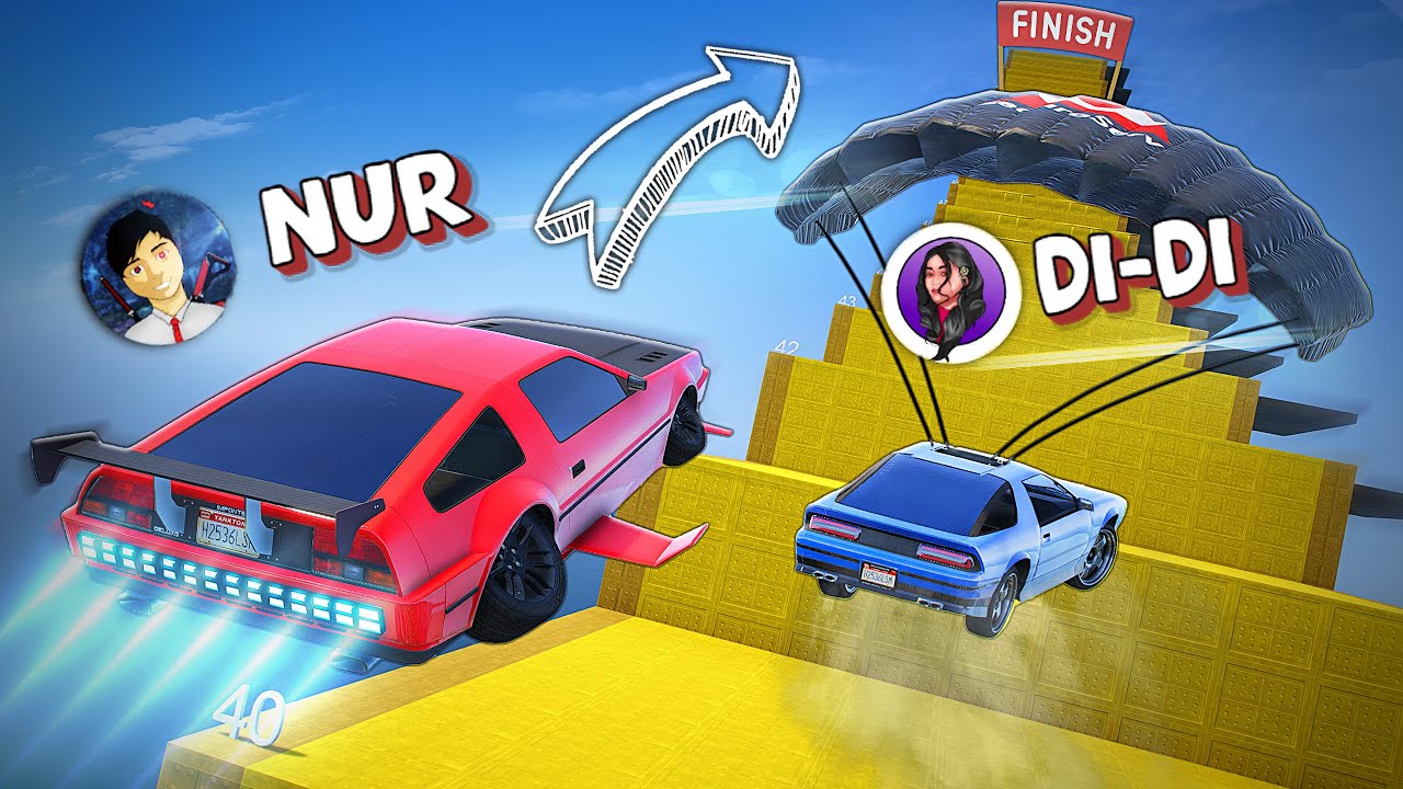 Ұшатын және секіретін көліктер неше баспалдаққа шығады 💥 (GTA5)