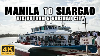 [4K] The Budget-Friendly Route to SIARGAO via BUTUAN and SURIGAO CITY! Full Travel Guide