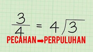 Tukar pecahan Wajar kepada Perpuluhan(Tahun 4&5&6)