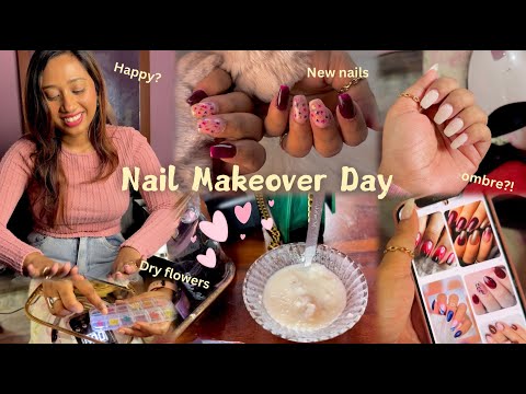 First time nail extensions koralam💅🏻💕 Made a new friend!🙋🏻‍♀️ Tanaya Nath