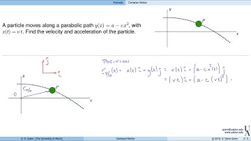 UA - MECE 203: Particle Kinematics, Example 01