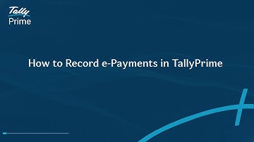 How to Record e-Payments in TallyPrime (Hindi) | TallyHelp