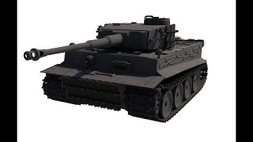 Tiger I model make in Blender presentation
