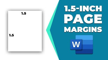 How to set 1.5 inch page margins in word